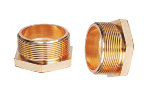 brass reducing hex bush